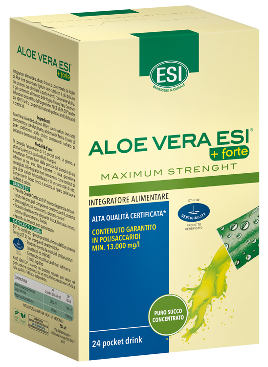 ESI ALOE VERA SUCCO + FORTE 24 POCKET DRINK - Farmacia Del Monaco