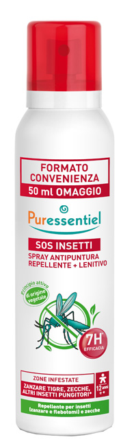 PURESSENTIEL SPRAY ANTIPUNTURA SOS INSETTI PMC 200 ML - Farmacia Del Monaco