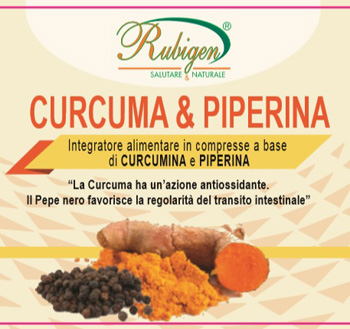 CURCUMA & PIPERINA RUBIGEN 120 COMPRESSE DA 500 MG - Farmacia Del Monaco