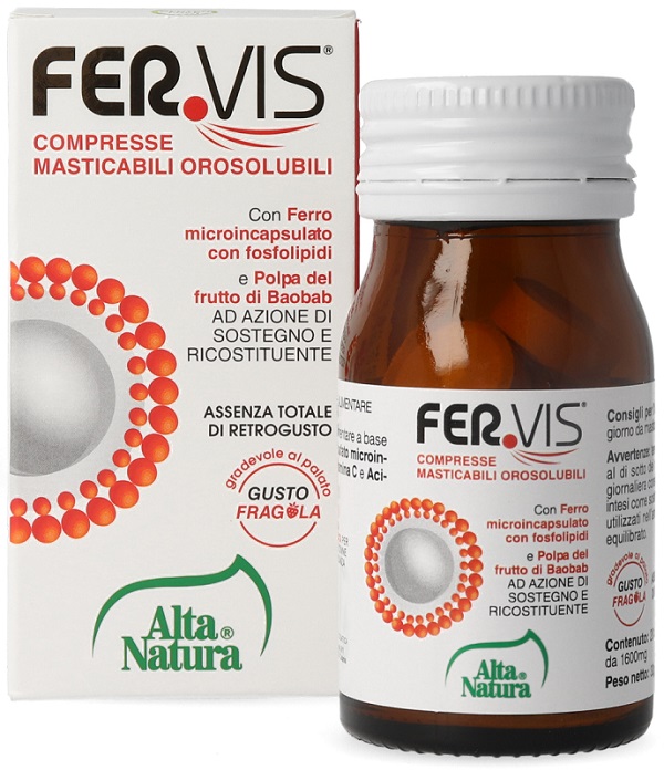 FERVIS 20 COMPRESSE MASTICABILI OROSOLUBILI - Farmacia Del Monaco