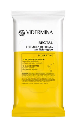 VIDERMINA RECTAL SALVIETTINE 15 PEZZI - Farmacia Del Monaco