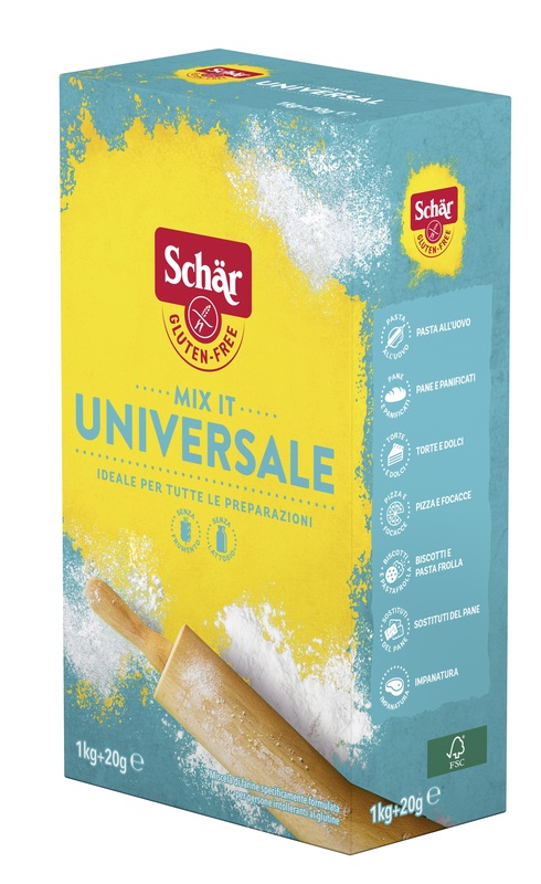 SCHAR MIX IT FARINA UNIVERSALE SENZA LATTOSIO 1 KG + 20 G - Farmacia Del Monaco