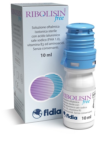 COLLIRIO SOLUZIONE OFTALMICA RIBOLISIN FREE 10 ML - Farmacia Del Monaco