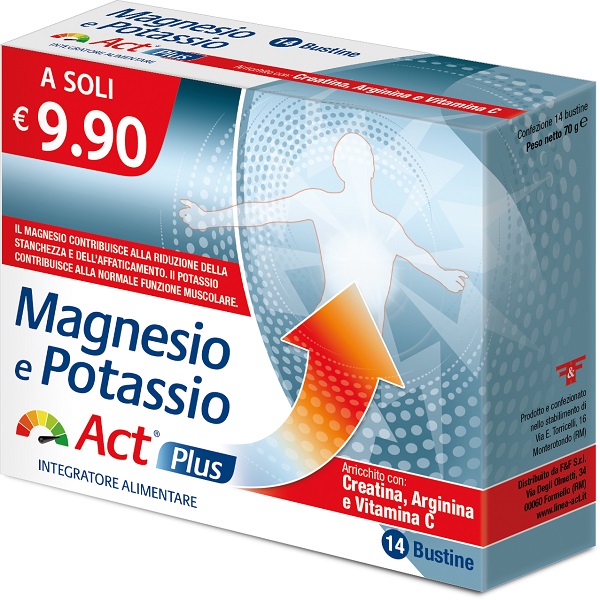 MAGNESIO E POTASSIO ACT PLUS 14 BUSTINE - Farmacia Del Monaco