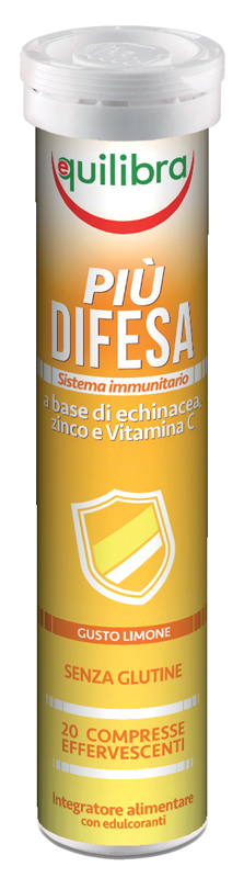 PIU' DIFESA GUSTO LIMONE 20 COMPRESSE EFFERVESCENTI - Farmacia Del Monaco