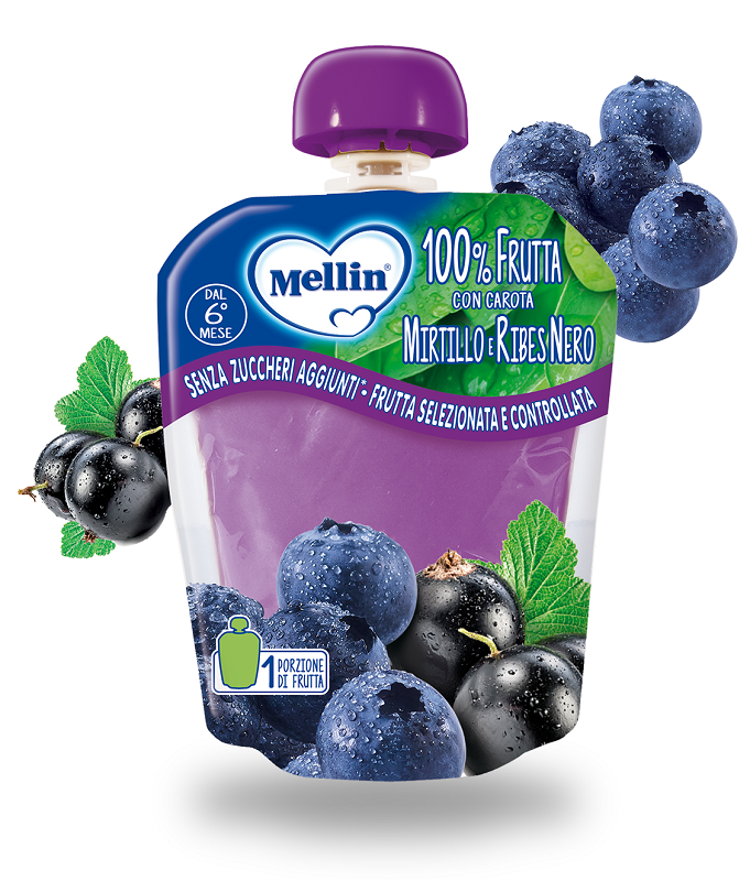 MELLIN POUCH MIRTILLO/RIBES 90 G - Farmacia Del Monaco