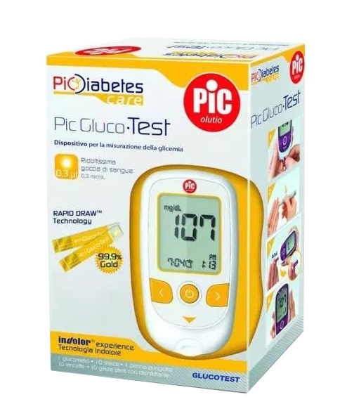 PIC KIT GLUCO GLUCOTEST DIAR - Farmacia Del Monaco