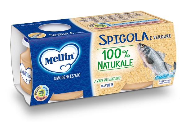 MELLIN OMOGENEIZZATO DI SPIGOLA E VERDURE 4 X 80 G - Farmacia Del Monaco