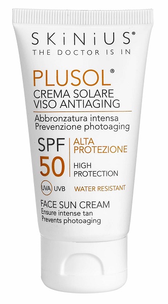 PLUSOL CREMA SOLARE VISO SPF50 50 ML - Farmacia Del Monaco