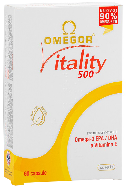 OMEGOR VITALITY 500 60 CAPSULE - Farmacia Del Monaco