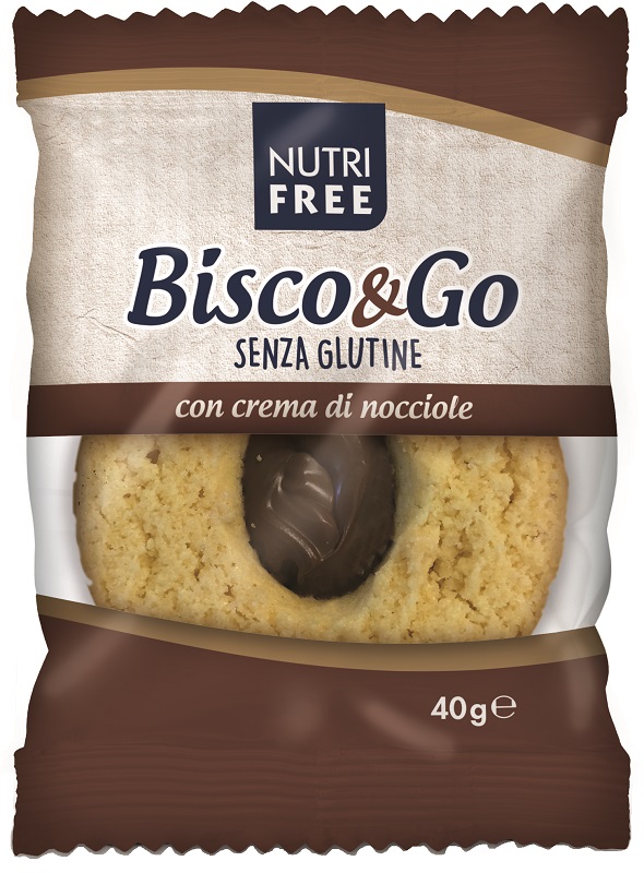 NUTRIFREE BISCO&GO CON CREMA DI NOCCIOLE 40 G - Farmacia Del Monaco