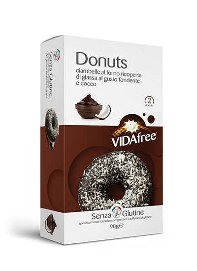 DONUTS GUSTO COCCO CON GLASSA FONDENTE 90 G - Farmacia Del Monaco