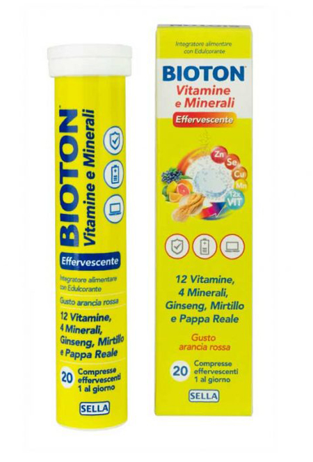 BIOTON VITAMINE E MINEALI 20 COMPRESSE EFFERVESCENTI - Farmacia Del Monaco