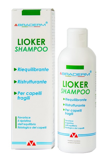 LIOKER SHAMPOO 200 ML BRADERM - Farmacia Del Monaco
