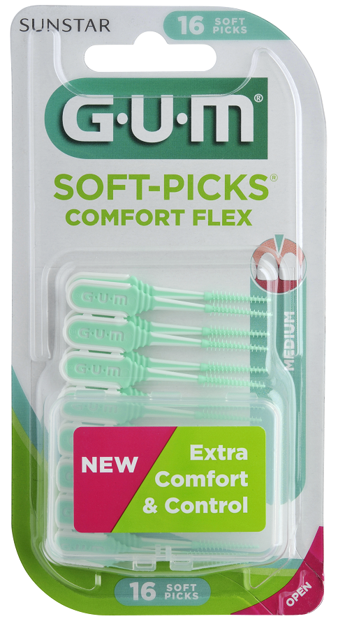 GUM SOFT PICK COMFORT FLEX SCOVOLINO INTERDENTALE 40 PEZZI - Farmacia Del Monaco