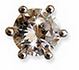 ORECCHINO POST FORATURA CROWN ZIRCON 6 MM STAINLESS STEEL ARTICOLO BJT958S - Farmacia Del Monaco