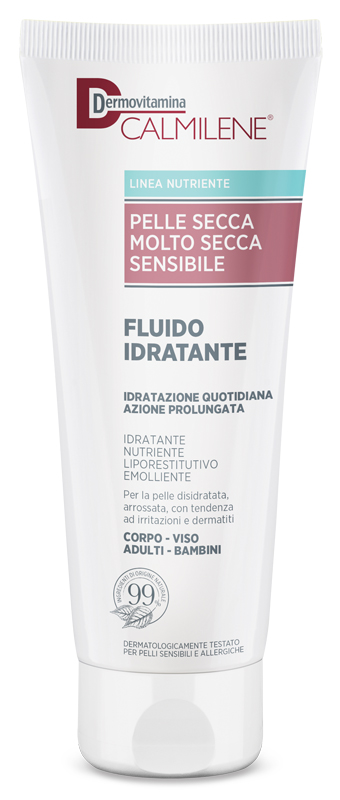 DERMOVITAMINA CALMILENE FLUIDO IDRATANTE PER PELLE SECCA, MOLTO SECCA E SENSIBILE 250 ML - Farmacia Del Monaco