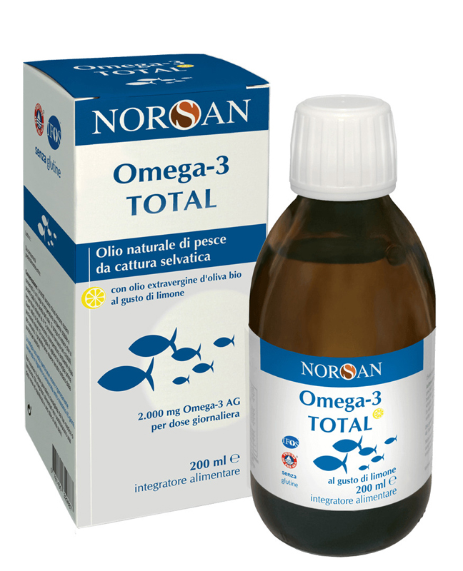 NORSAN OMEGA 3 TOTAL 200 ML GUSTO LIMONE - Farmacia Del Monaco