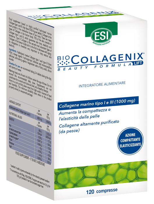 ESI BIOCOLLAGENIX 120 COMPRESSE - Farmacia Del Monaco