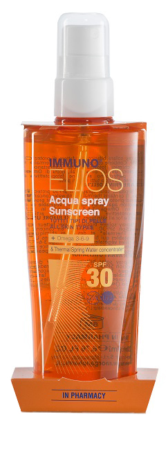IMMUNO ELIOS ACQUA SPRAY SOLARE BIFASICO SPF30 200 ML - Farmacia Del Monaco