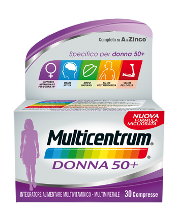 MULTICENTRUM DONNA 50+ 60 COMPRESSE - Farmacia Del Monaco