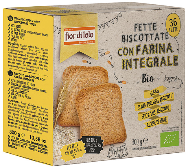 FETTE BISCOTTATE INTEGRALI FRUMENTO - Farmacia Del Monaco