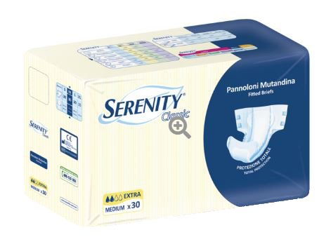 SERENITY PANNOLONE A MUTANDINA CLASSIC EXTRA XL 15 PEZZI - Farmacia Del Monaco