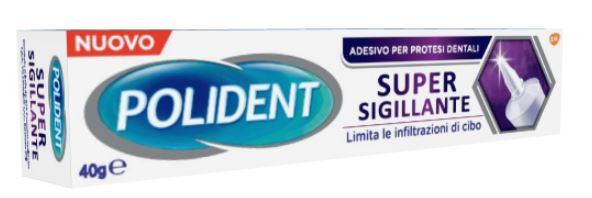 POLIDENT SUPER TENUTA+SIGILLANTE ADESIVO PROTESI DENTALE 40 G - Farmacia Del Monaco