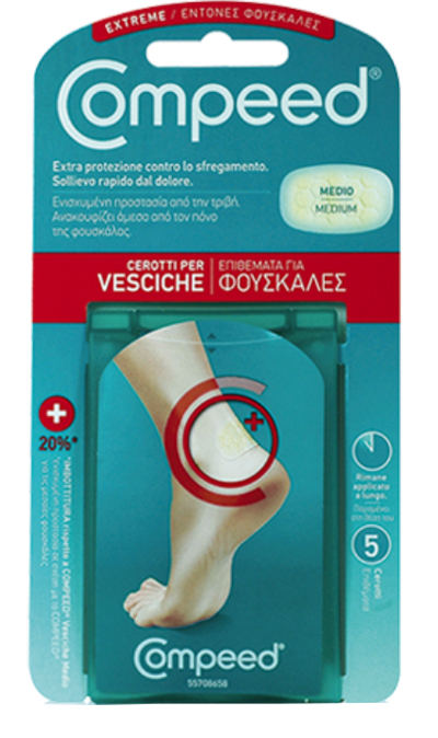 COMPEED CEROTTO PER VESCICHE TALLONE SPORT 5 PEZZI - Farmacia Del Monaco