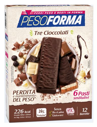 PESOFORMA BARR 3 CIOCCOLATI 372 G - Farmacia Del Monaco