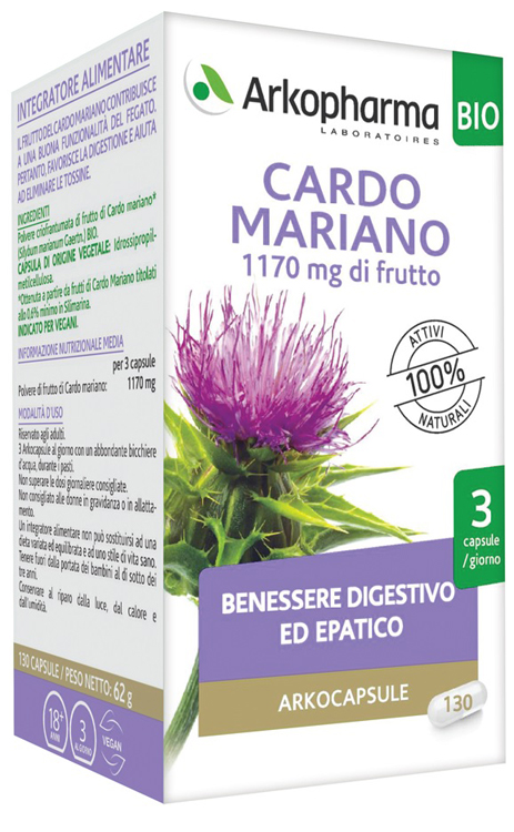 ARKO CAPSULE CARDO MARIANO BIO 130 CAPSULE - Farmacia Del Monaco