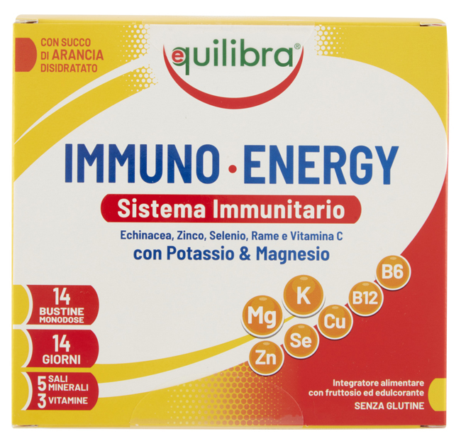 IMMUNO ENERGY SISTEMA IMMUNITARIO POTASSIO & MAGNESIO 14 BUSTINE MONODOSE - Farmacia Del Monaco