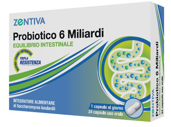ZENTIVA PROBIOTICO 6 MILIARDI 24 CAPSULE VEGETALI - Farmacia Del Monaco