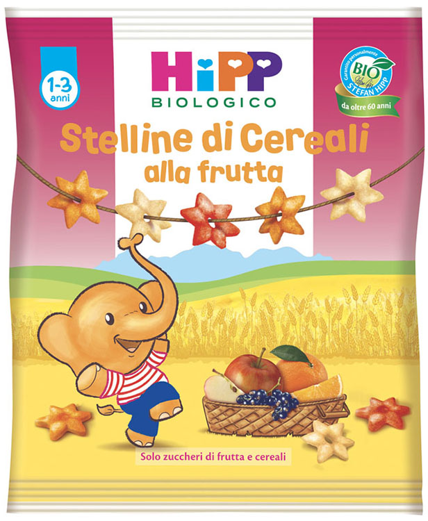 HIPP BIO STELLINE DI CEREALI ALLA FRUTTA 30 G - Farmacia Del Monaco