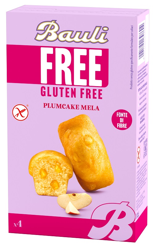 BAULI FREE PLUMCAKE MELA 4 PEZZI DA 33 G - Farmacia Del Monaco