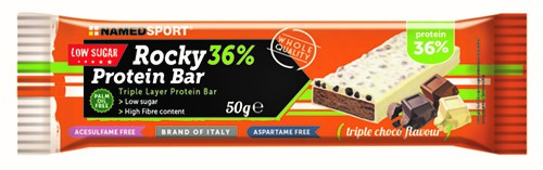 ROCKY 36% PROTEIN BAR TRIPLE CHOCO BARRETTA 50 G - Farmacia Del Monaco