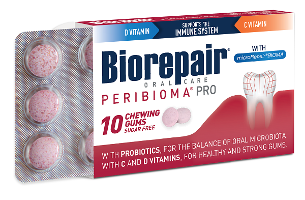 BIOREPAIR PERIBIOMA GOMME MASTICABILI 10 COMPRESSE DA 1,2 G - Farmacia Del Monaco