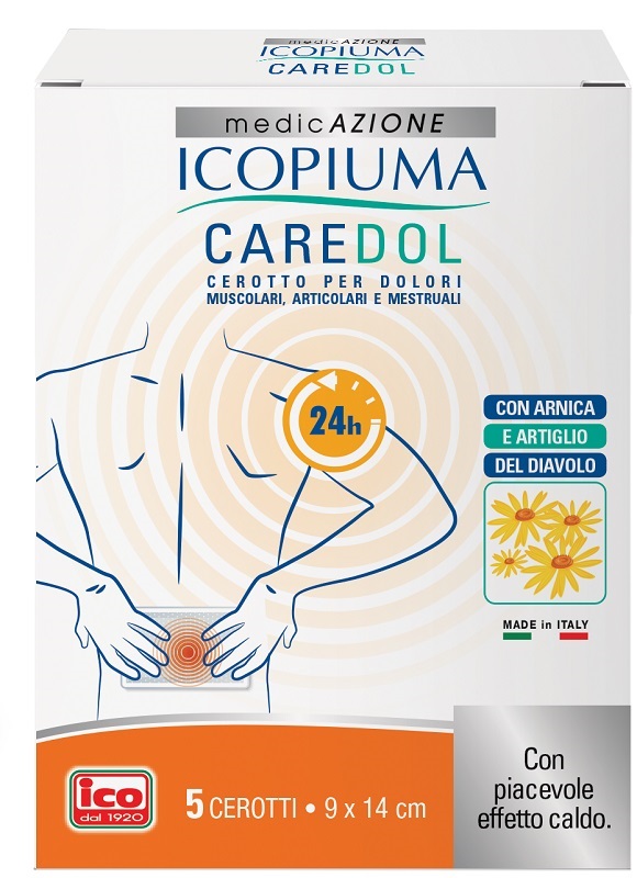 ICOPIUMA CAREDOL CEROTTO DOL RETTANGOLARE 5 PEZZI - Farmacia Del Monaco