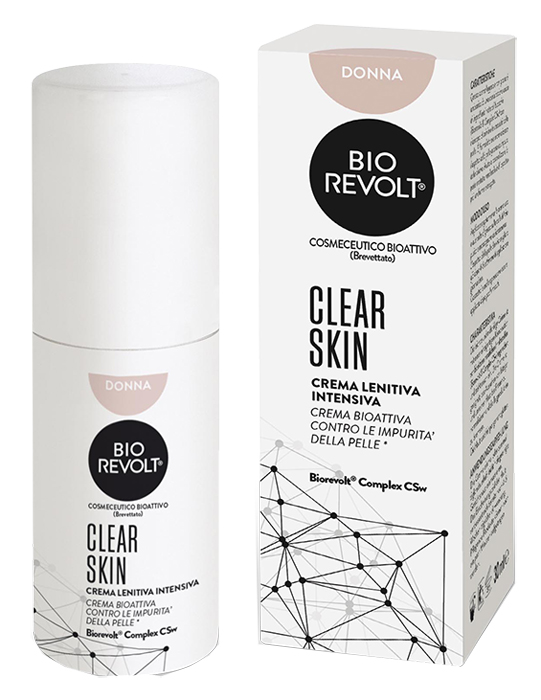 BIOREVOLT RX CLEAR SKIN DONNA CREMA LENITIVA INTENSIVA BIOATTIVA PER PELLI IMPURE 30 ML - Farmacia Del Monaco