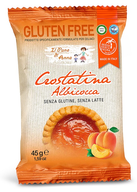 IL PANE DI ANNA CROSTATINA ALL'ALBICOCCA SENZA LATTE 45 G - Farmacia Del Monaco
