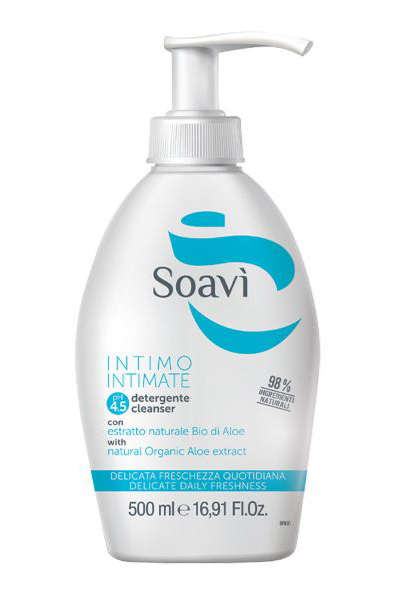 SOAVI INTIMO DELICATO PH4,5 FLACONE CON DISPENSER 500 ML - Farmacia Del Monaco