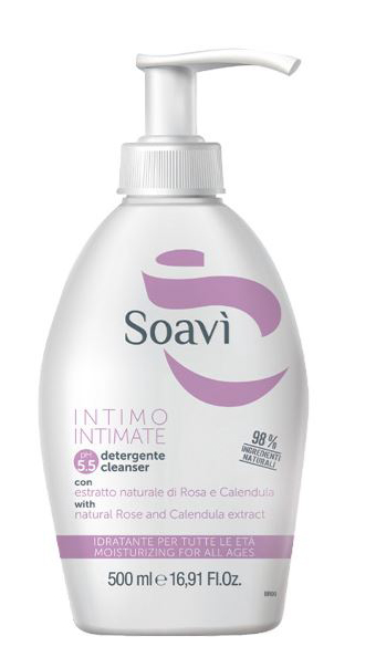 SOAVI INTIMO IDRATANTE PH5,5 FLACONE CON DISPENSER 500 ML - Farmacia Del Monaco