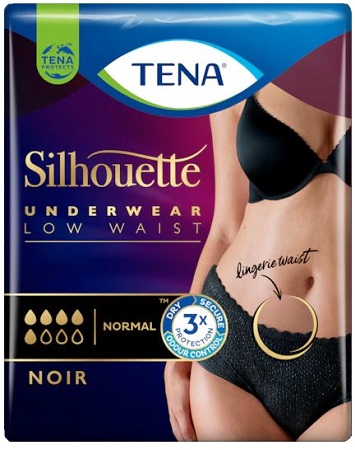 TENA SILHOUETTE NOIR M 10 PEZZI - Farmacia Del Monaco