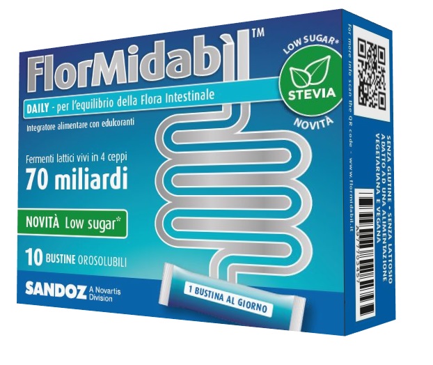 FLORMIDABIL DAILY 10 BUSTINE CON STEVIA - Farmacia Del Monaco