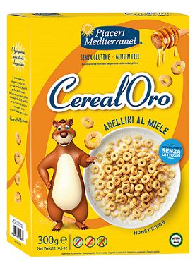 PIACERI MEDITERRANEI CEREALORO ANELLINI MIELE 300 G - Farmacia Del Monaco