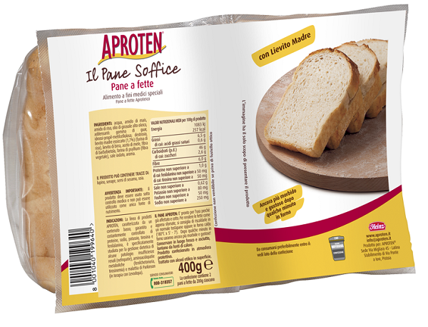 APROTEN PANE BIANCO FETTE 2 PEZZI DA 200 G - Farmacia Del Monaco