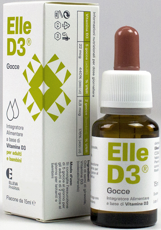 ELLE D3 GOCCE 15 ML - Farmacia Del Monaco