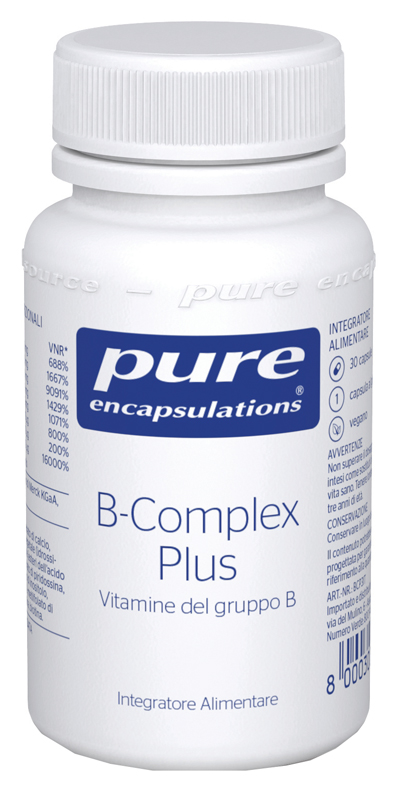 PURE ENCAPSULATIONS B-COMPLEX PLUS 30 CAPSULE - Farmacia Del Monaco