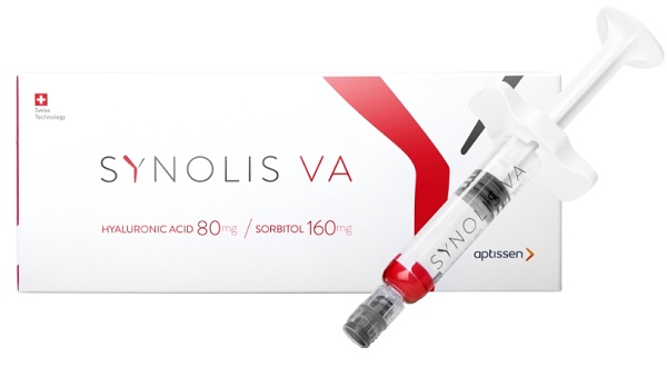 SYNOLIS V-A SOLUZIONE INIETTABILE VISCOELASTICA ISOTONICA IN SIRINGA PRERIEMPITA DI SODIO IALURONATO 80MG  E SORBITOLO 160MG CAPACITA' SIRINGA 4ML MONOSHOT 1 PEZZO - Farmacia Del Monaco