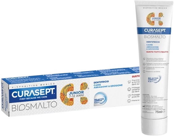 CURASEPT BIOSMALTO DENTIFRICIO JUNIOR 75 ML - Farmacia Del Monaco